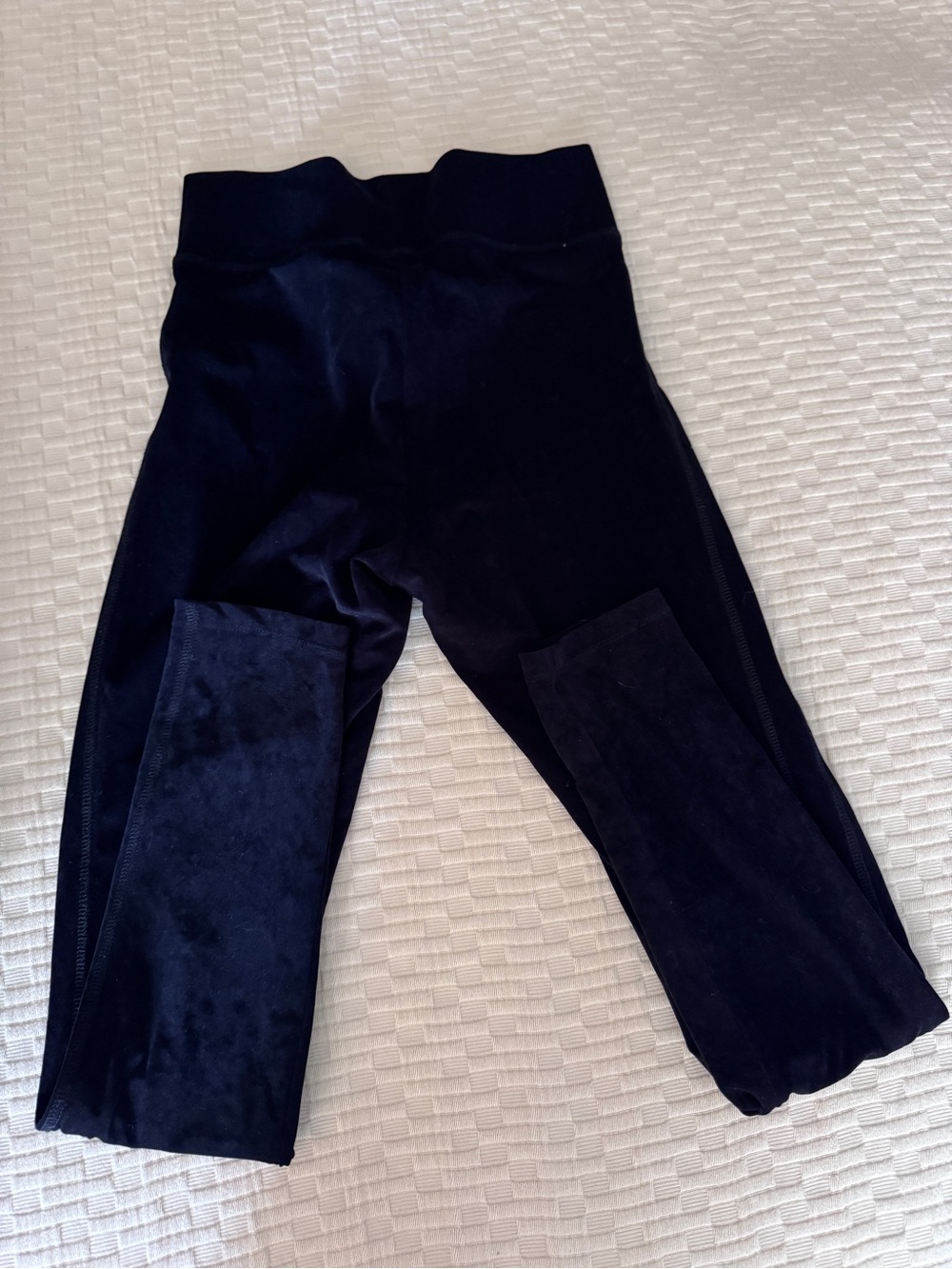 James Perse Black Velvet Leggings